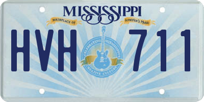 MS license plate HVH711