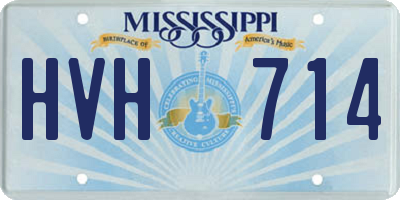 MS license plate HVH714