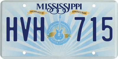 MS license plate HVH715