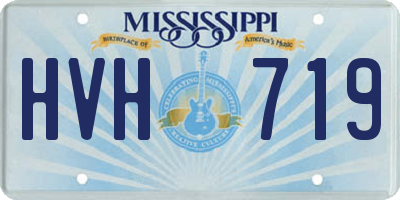 MS license plate HVH719