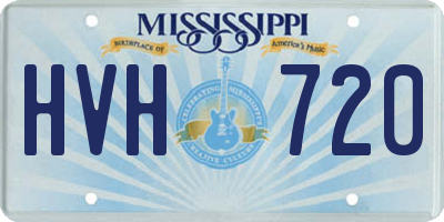 MS license plate HVH720