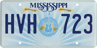 MS license plate HVH723