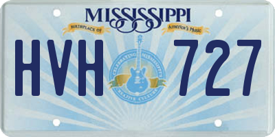 MS license plate HVH727