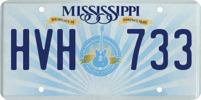 MS license plate HVH733