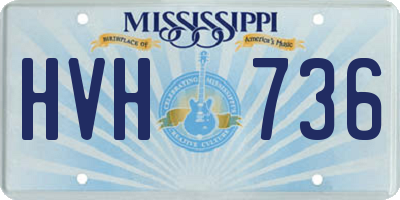 MS license plate HVH736
