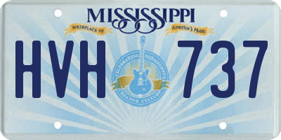 MS license plate HVH737
