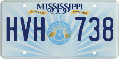 MS license plate HVH738
