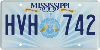 MS license plate HVH742