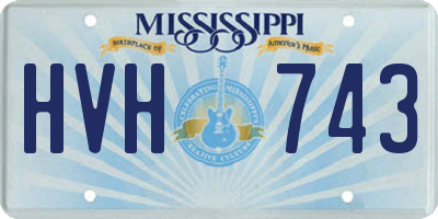MS license plate HVH743