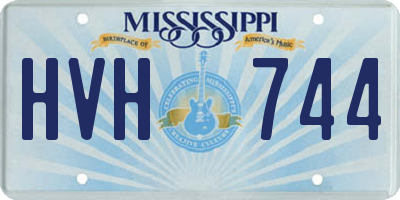 MS license plate HVH744