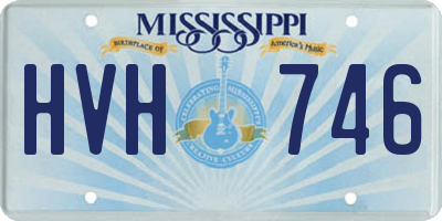 MS license plate HVH746