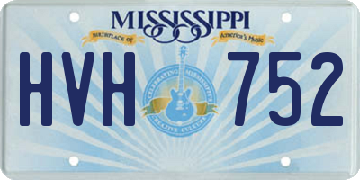 MS license plate HVH752