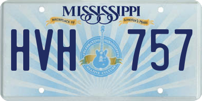 MS license plate HVH757