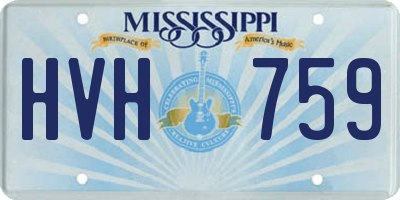 MS license plate HVH759