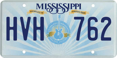 MS license plate HVH762