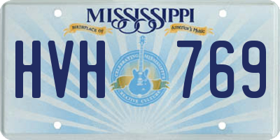 MS license plate HVH769
