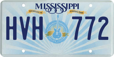 MS license plate HVH772