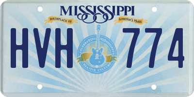 MS license plate HVH774