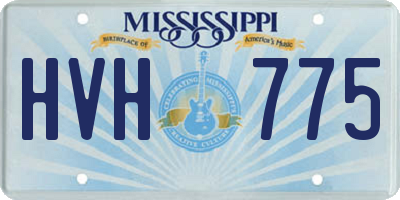 MS license plate HVH775