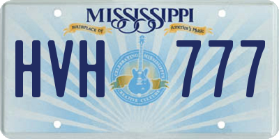 MS license plate HVH777