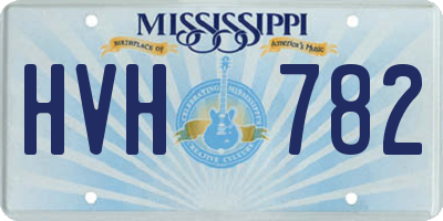 MS license plate HVH782