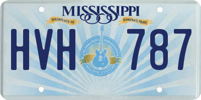 MS license plate HVH787