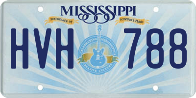 MS license plate HVH788