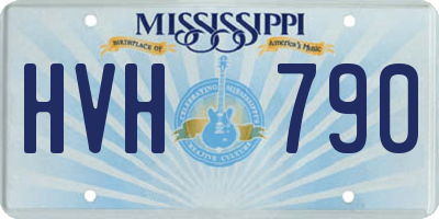 MS license plate HVH790