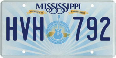 MS license plate HVH792