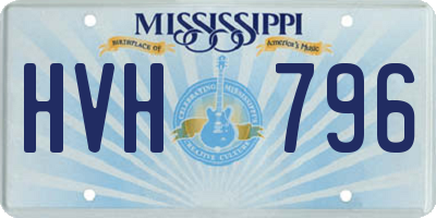 MS license plate HVH796