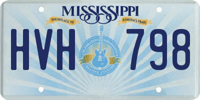 MS license plate HVH798