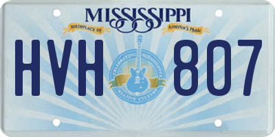 MS license plate HVH807