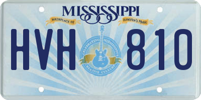 MS license plate HVH810