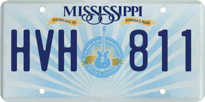 MS license plate HVH811