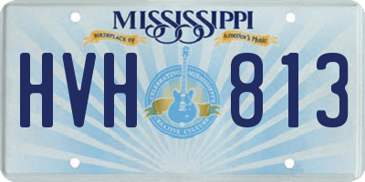MS license plate HVH813