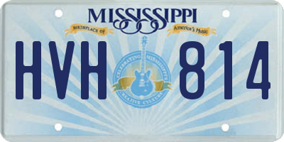 MS license plate HVH814