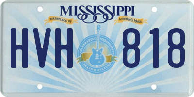 MS license plate HVH818