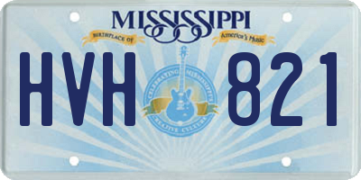 MS license plate HVH821