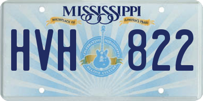 MS license plate HVH822