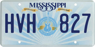 MS license plate HVH827