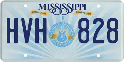 MS license plate HVH828