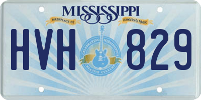 MS license plate HVH829