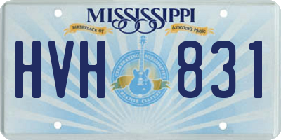 MS license plate HVH831