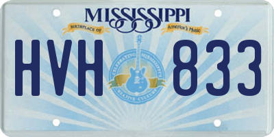 MS license plate HVH833