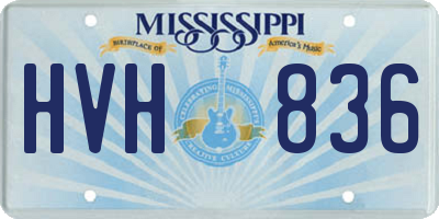 MS license plate HVH836