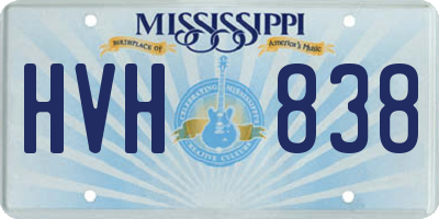 MS license plate HVH838