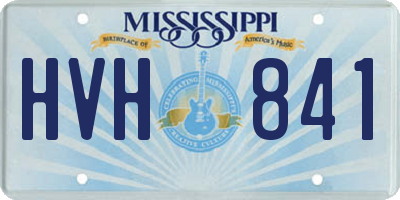 MS license plate HVH841