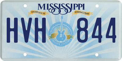 MS license plate HVH844