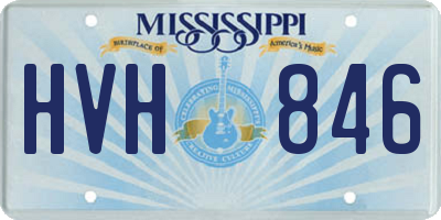 MS license plate HVH846