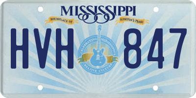 MS license plate HVH847